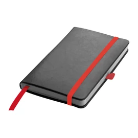 Divatos műbőr jegyzetfüzet, A6, piros