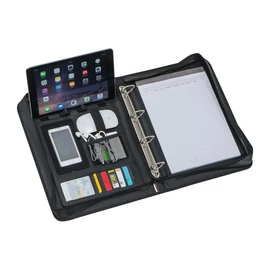 A4 gyűrűs konferencia mappa, fekete