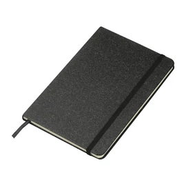 A5-ös jegyzetfüzet újrahasznosított papírból, fekete