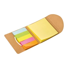 Jelölő és jegyzettömb, barna