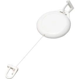 Műanyag síbérlettartó, fehér