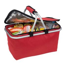 Bevásárlókosár és hűtőtáska, piros