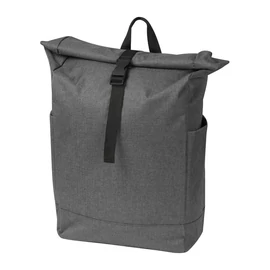 Hátizsák színes kiegészítőkkel, fekete