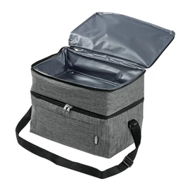 RPET hűtőtáska 2 rekesszel, szürke