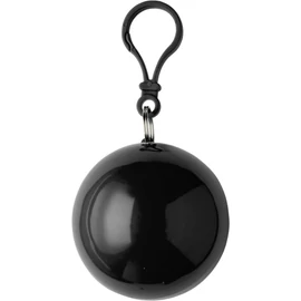 Esőkabát, vékony PVC, fekete