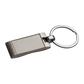 Téglalap alakú kulcstartó, szürke