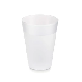Többször haszn. repohár 300 ml, átlátszó fehér