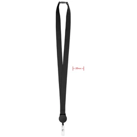 ZIP LANYARD Nyakpánt kihúzható tartóval, fekete ZIP LANYARD Nyakpánt kihúzható tartóval, fekete