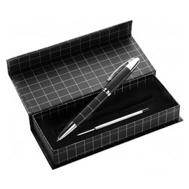 Golyóstoll díszdobozban, fekete/ezüst
