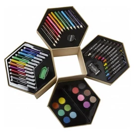 Festő-rajzoló készlet, 56 db-os, natúr