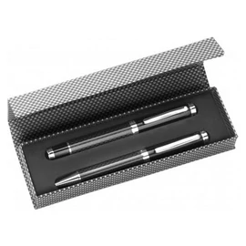 CLASSIC fém tollkészlet, fekete tollbetéttel, dobozban, fekete