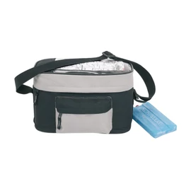 BIKE kerékpárkormányra erősíthető biciklis hűtőtáska, fekete, szürke