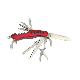 BIG R. 11 részes multifunkcionális zsebkés, piros, ezüst