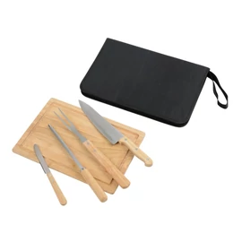 BEST BBQ szeletelő kés szett, barna, ezüst