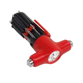 9IN1 csavarhúzó készlet, fekete, vörös