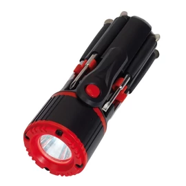 8 IN 1 csavarhúzós szerszám készlet, fekete, vörös