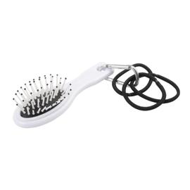 COIFFEUR úti fésű hajgumikkal, fehér, fekete