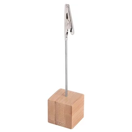 CUBE jegyzettartó csipesz, barna, ezüst