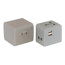 TRAVEL MATE utazó adapter, szürke