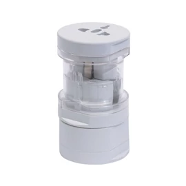 GLOBAL utazó adapter, fehér