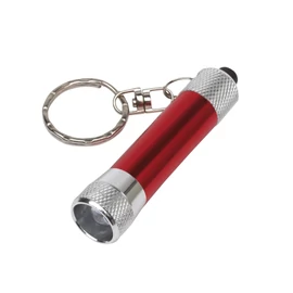 FLARE kulcstartó, ezüst, vörös