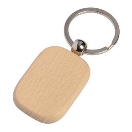 TIMBER kulcstartó, barna, ezüst