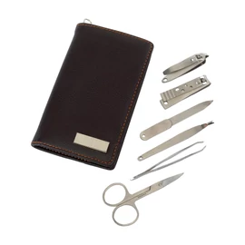 PERFECT 6 db-os manikűrkészlet, fekete, ezüst