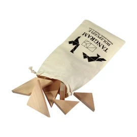 TANGRAM puzzle fejtörő játék, fa
