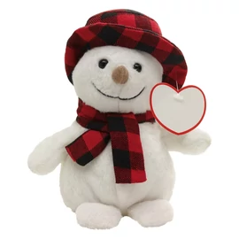 JOHANN plüss hóember, fehér, vörös