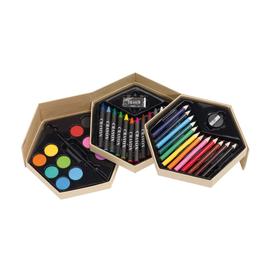 COLOURFUL LEVEL színező és festő készlet, barna