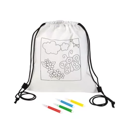 COLOURFUL HOBBY kiszínezhető tornazsák, fehér