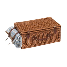 MADISON PARK piknikkosár, barna, kék, bézs