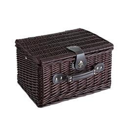 SUNSET PARK fonott piknik kosár, sötétbarna