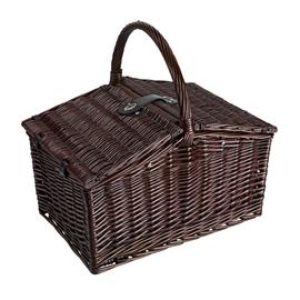 RICHMOND PARK fonott piknik kosár, sötétbarna