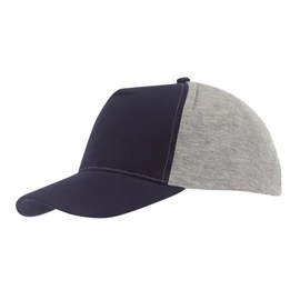 UP TO DATE 5 paneles baseball sapka, sötétkék, szürke
