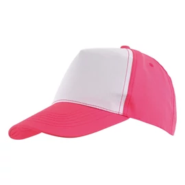 SHINY 5 paneles baseball sapka, pink, fehér