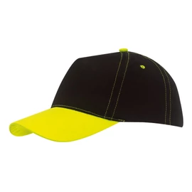 SPORTSMAN 5 paneles baseball sapka, sárga, fekete