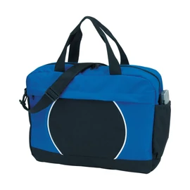 PI elegáns irattáska, fekete, királykék