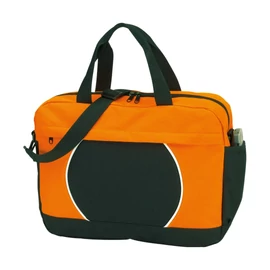 PI elegáns irattáska, fekete, narancs