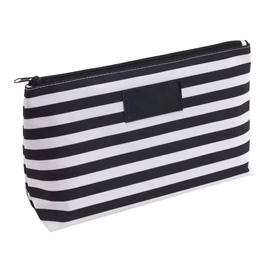 STRIPY piperetáska, fekete, fehér
