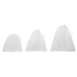 BLUE PLANET SET hálós táska, tasak szett gyümölcs és zöldség számára, fehér