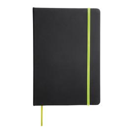 LECTOR jegyzettömb DIN A6-os méretben, fekete, világoszöld