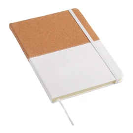 CORKY jegyzetfüzet DIN A5-ös, fehér, barna