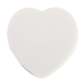 IN LOVE szív alakú öntapadós címke, fehér