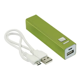 ENDURANCE hordozható mobiltöltő, zöld