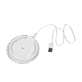 INDUCTION vezeték nélküli töltő állomás, átlátszó, fehér