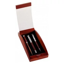 BORKUM rózsafa tollkészlet, 3 db-os, fekete tollbetéttel