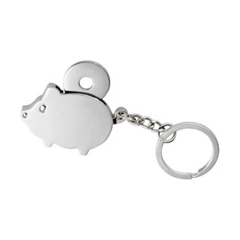 CHAMBA fém kulcstartó, ezüst