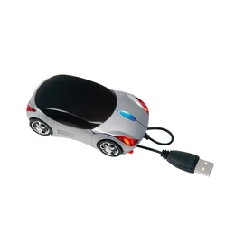 PC TRACER optikai USB komputer egér, ezüst, fekete