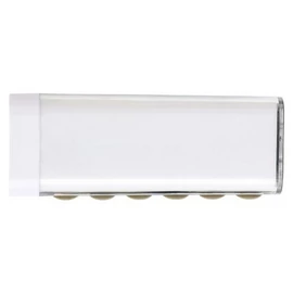 Powerbank 2200 mAh, ABS műanyag, fehér